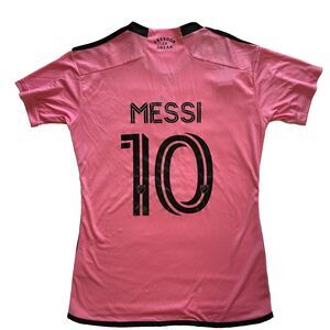 Adidas Inter Miami CF Lionel Messi 24/25 Easy Pink Home Soccer Jersey Size L NWT